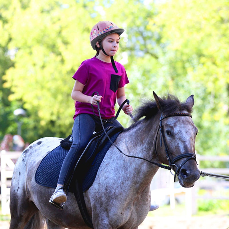 Xiaozxwlhq Adjustable Horse Riding Kids Helmet Equestrian for 2 to 6 Years Old, S Size and Head Size 48 to 54cm (Pink) - Image 4
